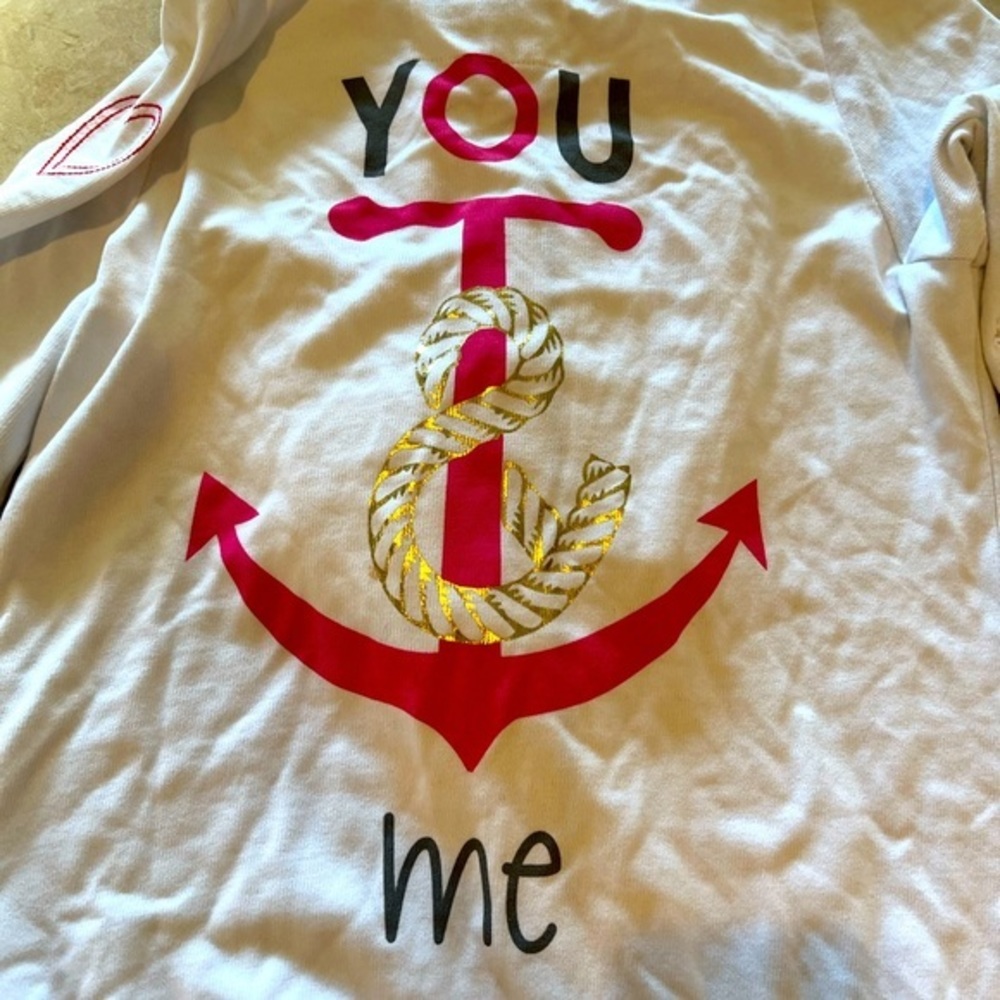 Peace Love World White Jacket” You and Me”-Small